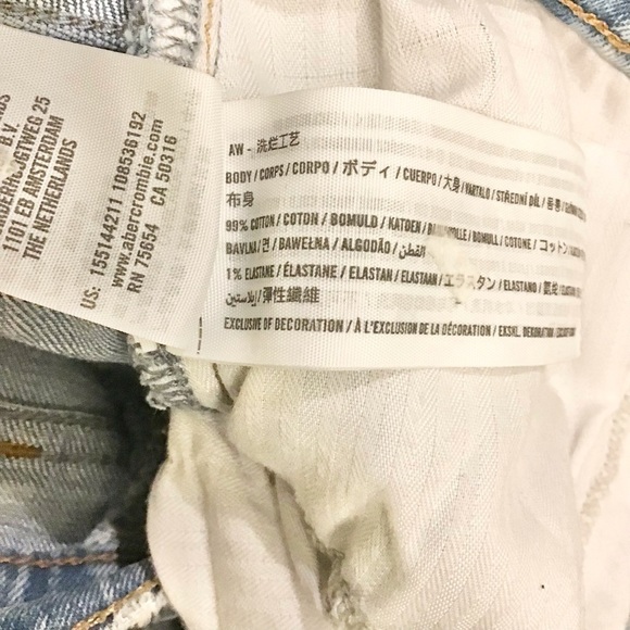 Abercrombie 6 (28) Ankle Straight Ultra High Rise Curve Love Jeans Women - Picture 9 of 11